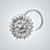 925 Silver Floral Cluster Nose Pin for Women