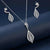Nature’s Elegance Leaf Jewelry Set – Silver Pendant & Earrings