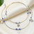 Elegant 925 Sterling Silver Women’s Anklet with Floral Charms