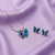 Elegant Silver Butterfly Pendant Necklace & Earring Set