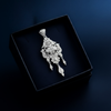Floral Silver Pendant – 925 Hallmarked Jewellery