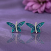 925 Sterling Silver Butterfly Stud Earrings – Elegant Nature-Inspired Jewelry