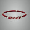 Red 925 Silver Bangles For Women