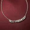 “Best Friends Letter Necklace – Silver-Tone Chain”