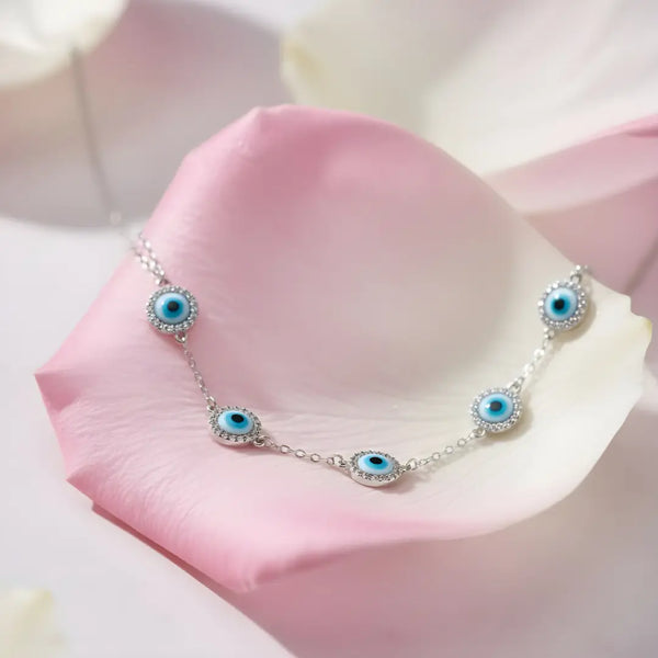Elegant Evil Eye 925 Silver Women’s Necklace – Protection & Style