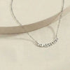 “Best Friends Letter Necklace – Silver-Tone Chain”