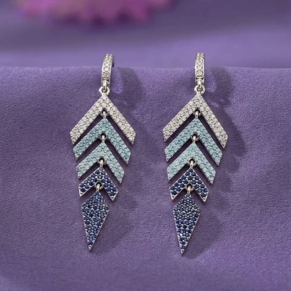 925 Sterling Silver Stone Earrings | Silver Earring For women