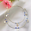 Elegant 925 Sterling Silver Women’s Anklet with Floral Charms