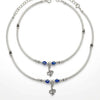 Stylish Silver Evil Eye Anklet for Women