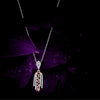 Elegant Two-Tone Drop Pendant & Earrings