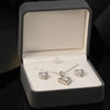 925 Sterling Silver Heart-Shaped Pendant & Stud Earrings Set | Elegant Love-Inspired Jewelry for Women