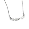 “Best Friends Letter Necklace – Silver-Tone Chain”