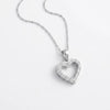 “Dainty Heart Outline Necklace – Elegant Love Pendant”