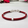 Red 925 Silver Bangles For Women