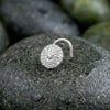 925 Sterling Silver Sparkling Round Nose Pin for Women