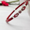 Red 925 Silver Bangles For Women