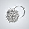 925 Silver Floral Cluster Nose Pin for Women
