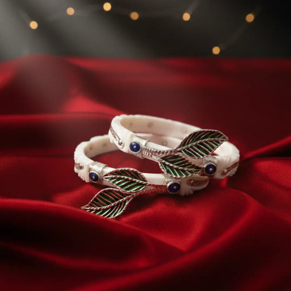 925 Silver Designer Bengali Sakha Set | Traditional Wedding Bangles
