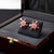 KOLRT-Elegant Rose Gold Flower Stud Earrings with Pearls & Pink Gemstones