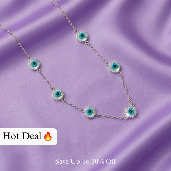 Elegant Evil Eye 925 Silver Women’s Necklace – Protection & Style