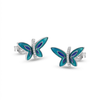 925 Sterling Silver Butterfly Stud Earrings – Elegant Nature-Inspired Jewelry