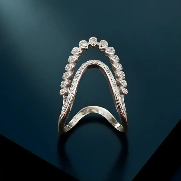 Elegant 925 Silver Women Vanki Ring | Adjustable Traditional South Indian Design