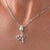 Delicate Tulip with Twin Hearts Pendant
