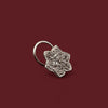 925 Silver Floral Diamond Nose Pin for Women & Girls
