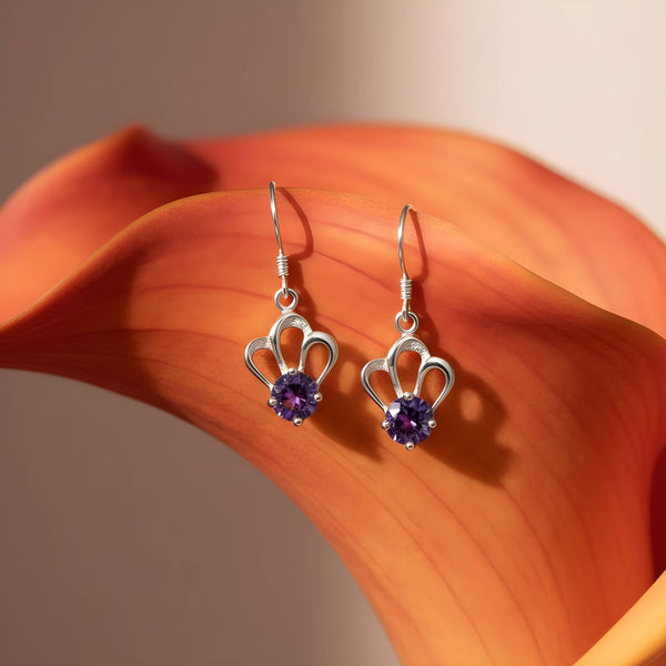 KOLRT-Stylish Silver Dangle Earrings for Women