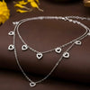 Romantic Heart Charm Layered 925 Silver Women’s Necklace