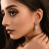 Nature’s Elegance Leaf Jewelry Set – Silver Pendant & Earrings