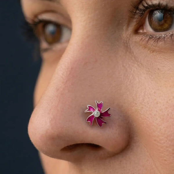 Sterling Silver Nose Pin – Elegant Minimalist Jewelry for Everyday Wear