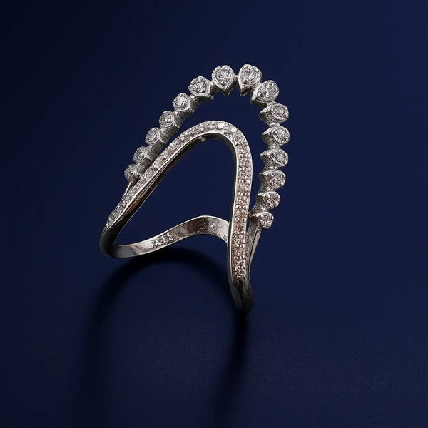 Elegant 925 Silver Women Vanki Ring | Adjustable Traditional South Indian Design
