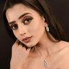 Elegant Two-Tone Drop Pendant & Earrings
