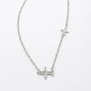 925 Silver Airplane Pendant Necklace