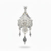 Floral Silver Pendant – 925 Hallmarked Jewellery