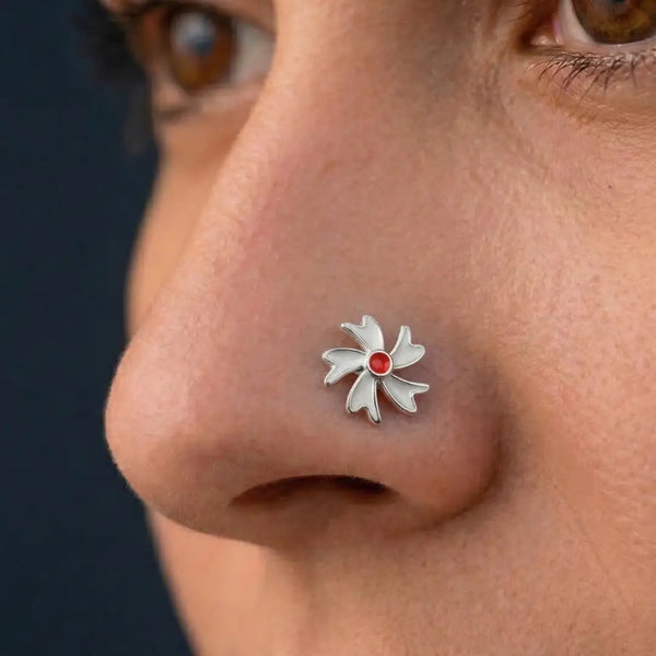 925 Sterling Silver Nose Pin – Elegant Minimalist Jewelry for Everyday Wear