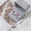 925 Sterling Silver Pink-Purple Butterfly Earring– KOLRT